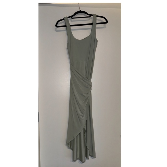 Aritzia Saturn Midi Dress Light Sage Green - Picture 3 of 5